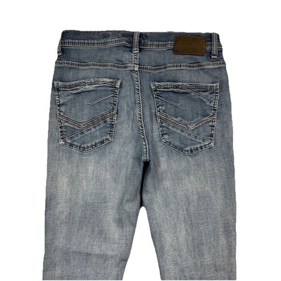 BKE Alec Jeans Mens Size 31x30 Measures 30x28.5 Blue Stretch Slim Leg Straight - Picture 8 of 9